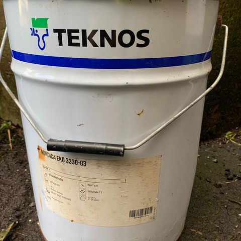 Teknos eko 3330-03, 18 liter. Uåpnet.