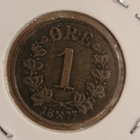 1 øre 1877 Norge, Veldig flott mynt