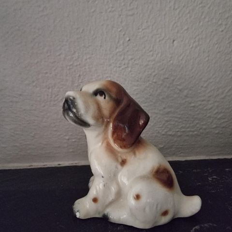 Vintage porselens hund