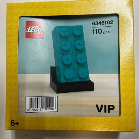 LEGO Buildable 2x4 Dark Turquoise Brick 6346102 Ny