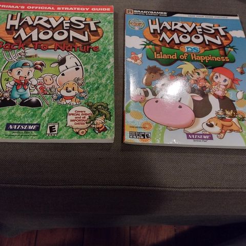 Sjeldne Harvest Moon Strategy Guider På Engelsk Selges