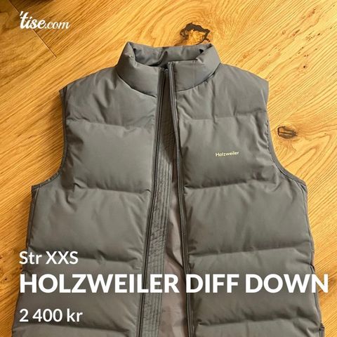 Nydelig Holzweiler Diff Down vest str XXS