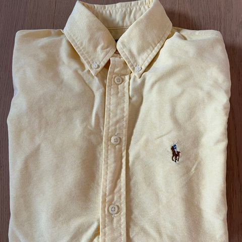 Ralph Lauren dameskjorte, custom fit, gul str. XS