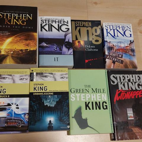 Stephen King -bøker - 13 stk 3 stk ulest!