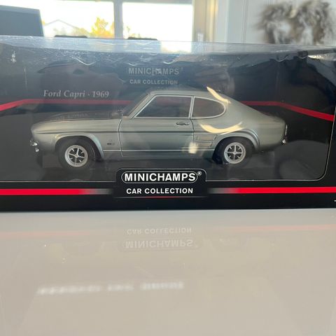 Super Flott Modell/Samleobjekt/Minichamps/Ford Capri 1969 scala 1:18