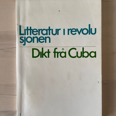 Pax-lyrikk: Litteratur i revolusjonen. Dikt frå Cuba