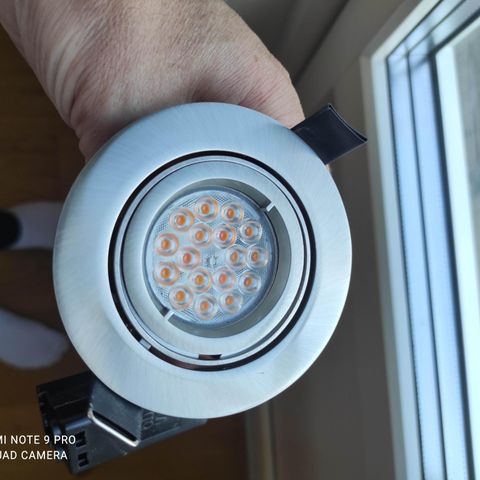 LED downlights i børsta stål 94mm