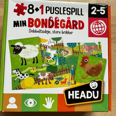 Puslespill fra Headu, 2-5 år