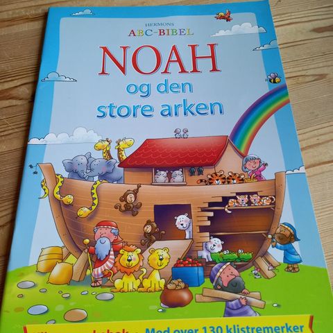 Noah og Den Store Arken- Klistremerkebok For Barn!