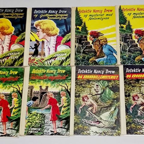 8 DETEKTIV NANCY DREW BØKER 1961-64-65-79.Annonse nr.9