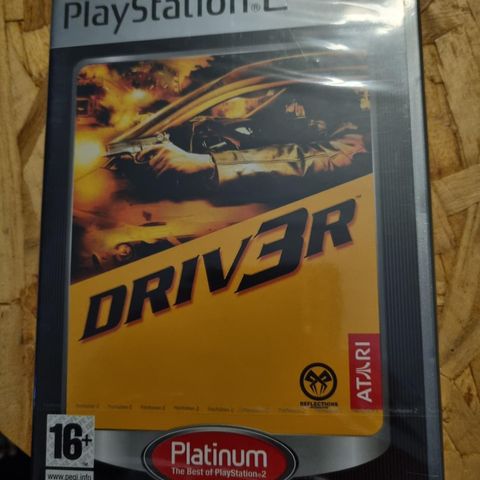 Uåpnet PS2 Driver 3 fortsatt forseglet