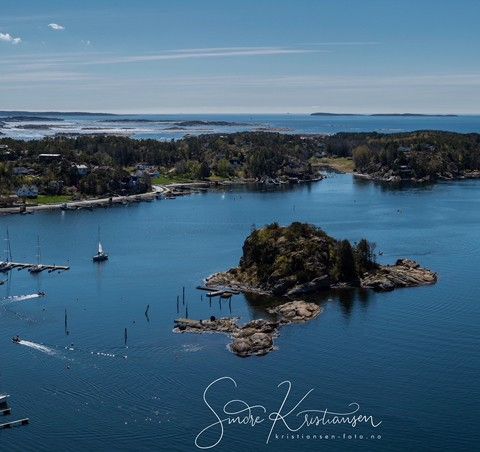 Panorama foto av Hankøsundet