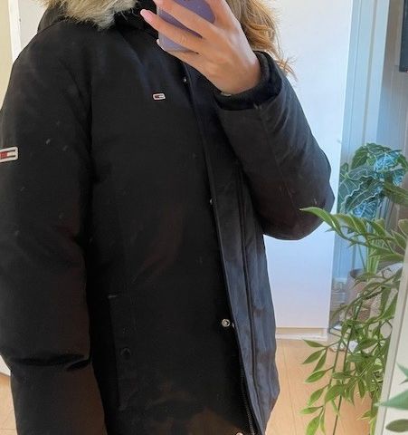 Tommy Hilfiger dunjakke parkas vinterjakke ungdom dame