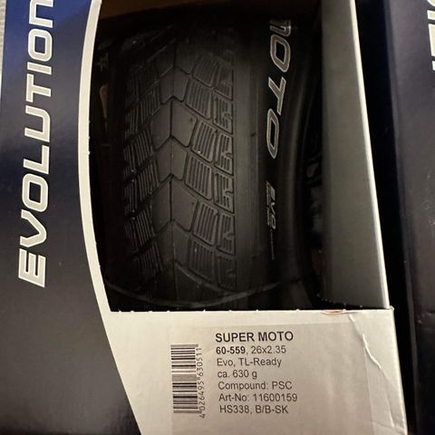 Schwalbe Evolution Super Moto sykkeldekk 26x2,35