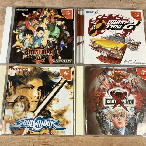 4 spill til Japansk Sega Dreamcast