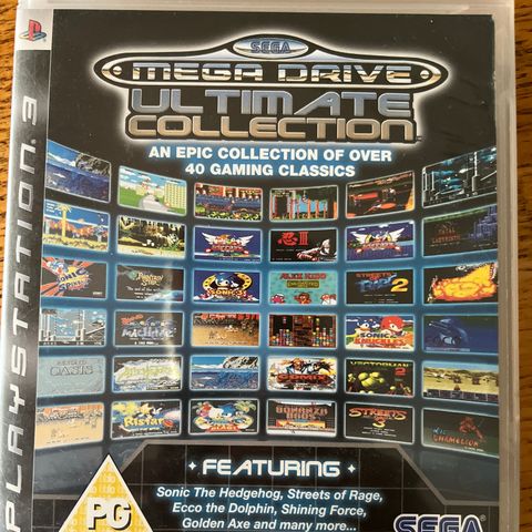 ps3 spill MEGA DRIVE ULTIMATE COLLECTION