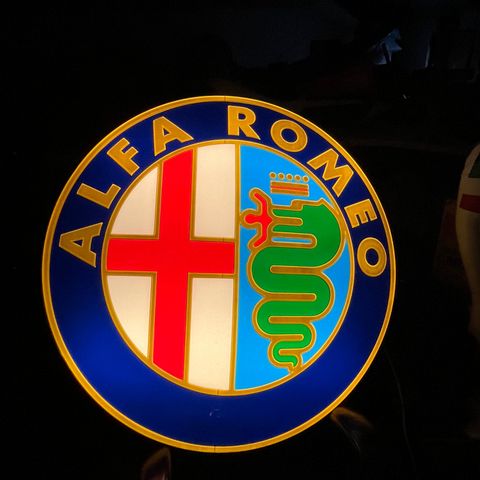 Alfa Romeo lysskilt