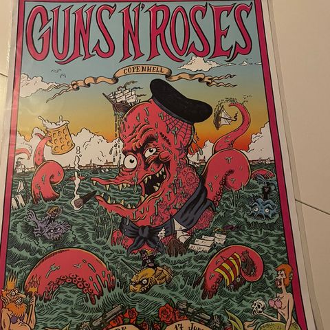 Guns N Roses Lithograph Copenhell