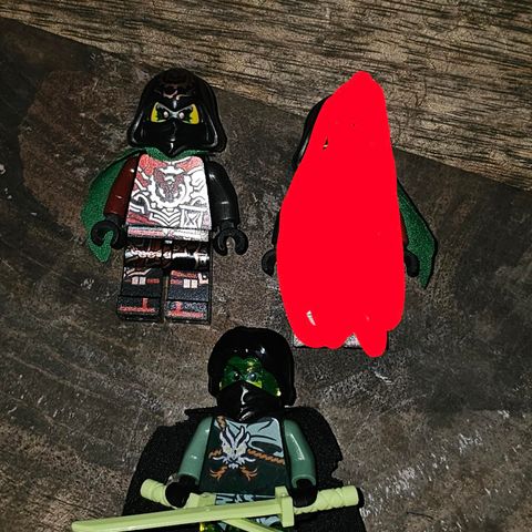 Lego Ninjago og Hulk figurer