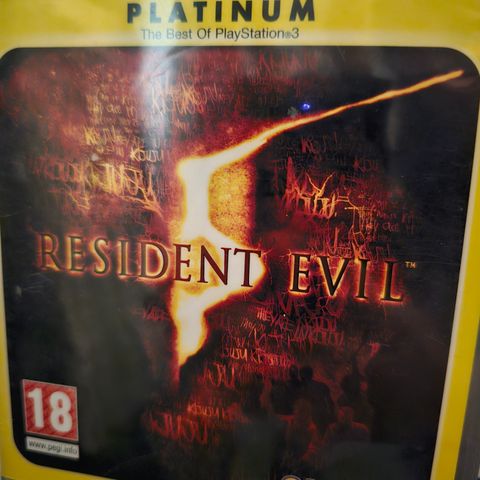 Playstation 3 Resident Evil 5 platinum