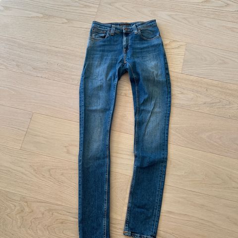 Nudie jeans, Skinny Line, str 27/32, strøken