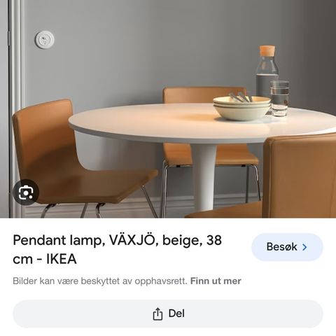 Taklampe Vaxsjø Ikea
