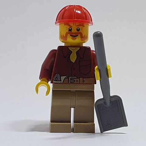 LEGO City Figur | Mann med flanellskjorte og skjegg (cty0467)