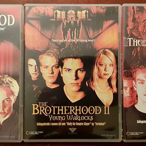 Vampyrfilmserien The Brotherhood 1-3 (2001) (DVD, region 2, norsk)