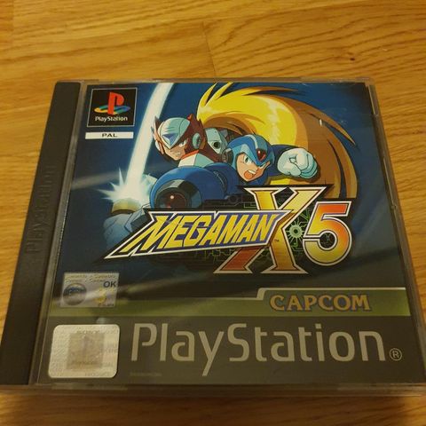 Megaman X5 til Playstation. Pal versjon og CIB