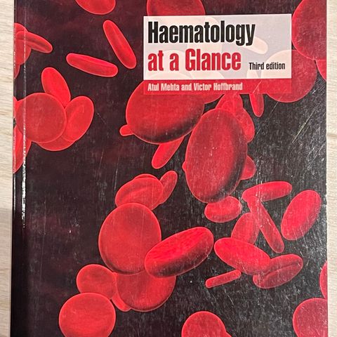 Bøker til medisinstudiet. Haematology at a glance. Hematologi.