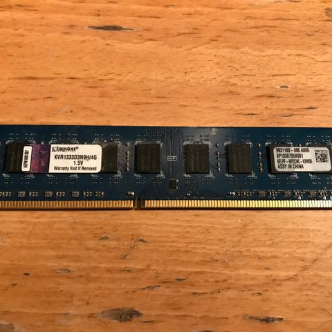 Kingston ValueRAM 4 GB 1333MHz DDR3 Non-ECC CL9 DIMM