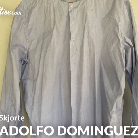 Adolfo Dominguez Skjorte uten krage