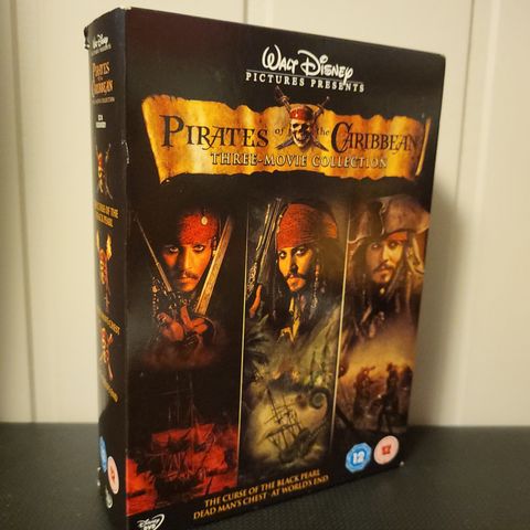 Pirates of the Caribbean three movie collection.