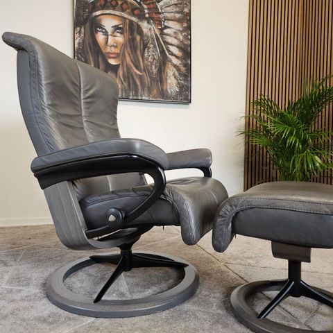 Stressless® Blues Signature lenestol m/krakk fra Ekornes