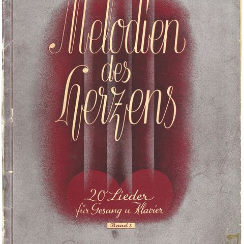 Melodien des Herzens : 20 Lieder für Klavier und Gesang - notehefte