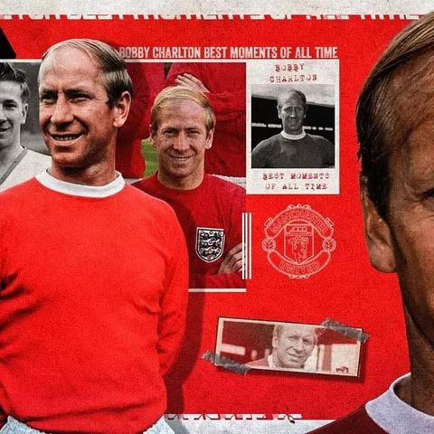 Autentisk autograf av Sir Bobby Charlton (1937-2023)-Man United/England.