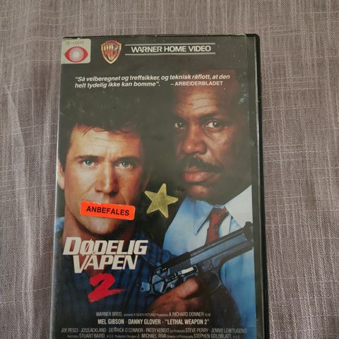 Dødelig våpen 2- VHS - bigbox