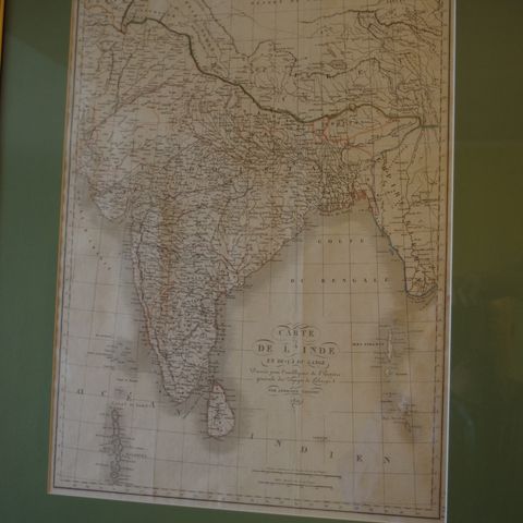 Gammelt kart over India