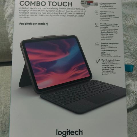 Logitech iPad tastatur deksel Combo touch