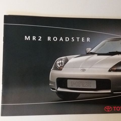 Toyota MR 2 ROADSTER -brosjyre. (NORSK)