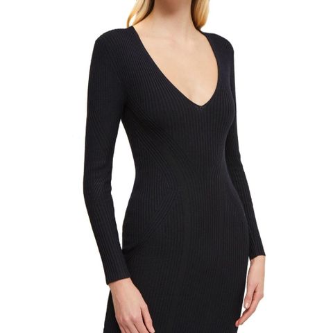 New French Connection knit ribbed dress, size L