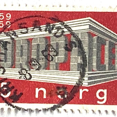 Norge 1969 Europa VIII NK 626 Pent stempel: KRISTIANSAND 8. 9 . 69