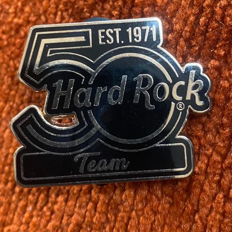 Hard Rock Cafe 50th Anniversary. Staff/ team pin. LIMITED EDITION (RARE)