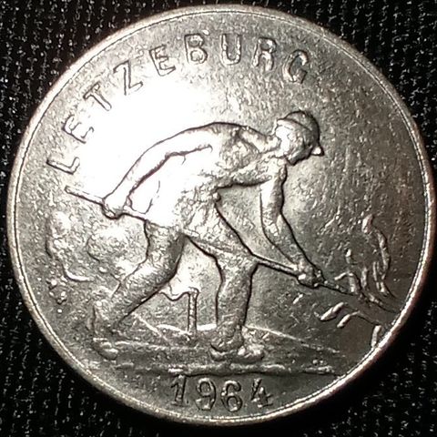 Luxembourg 1 franc 1964 NY PRIS