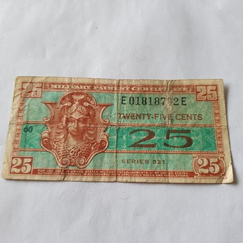25 cents military serie 521