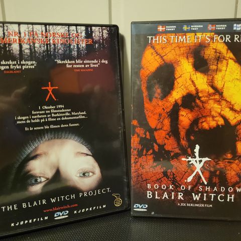 The Blair Witch project 1 og 2 (grøss)