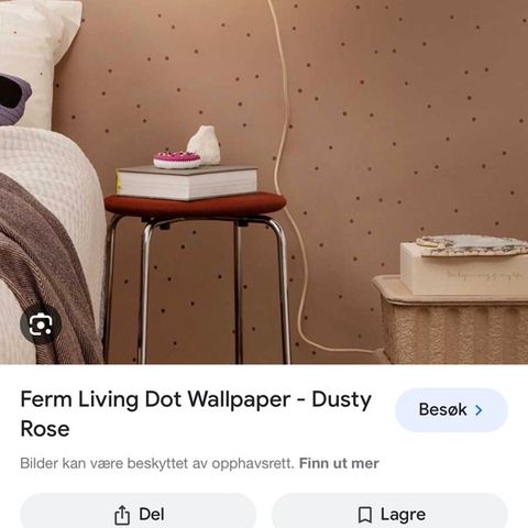 Ferm living dusty rose tapet, 2 ruller