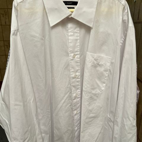Hvit pen-skjorte Jack Ashore str.3XL