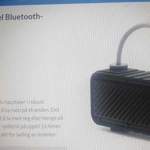 Bluetooth høytaler  Ny. Butikkpris nå 699. Selges for 499!