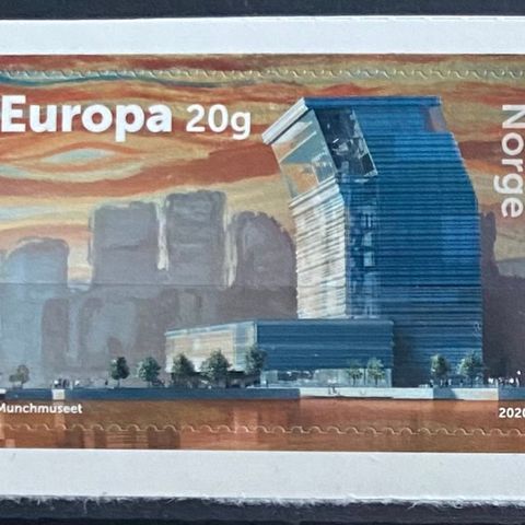 Norge frimerker postfrisk, nk 2031 **, Europa - Nytt Munchmuseum